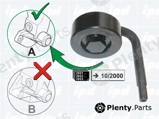 IPD 15-3457 — Tensioner Pulley, V-ribbed belt