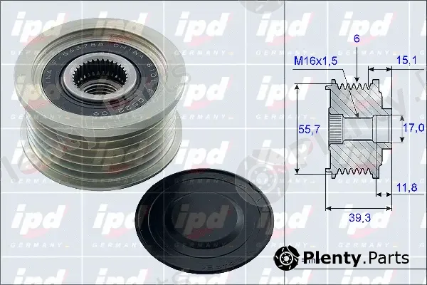 IPD 15-3970 — Alternator Freewheel Clutch