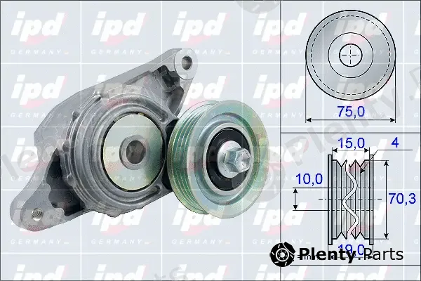 IPD 15-3909 — Belt Tensioner, V-ribbed belt