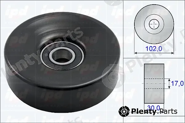 IPD 15-3692 — Tensioner Pulley, V-ribbed belt