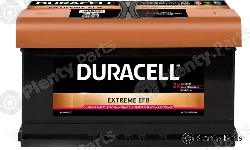 Duracell 012575120801 — Starter Battery Extreme EFB
