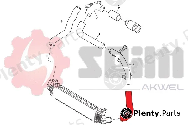Seim 982001 — Charge Air Hose