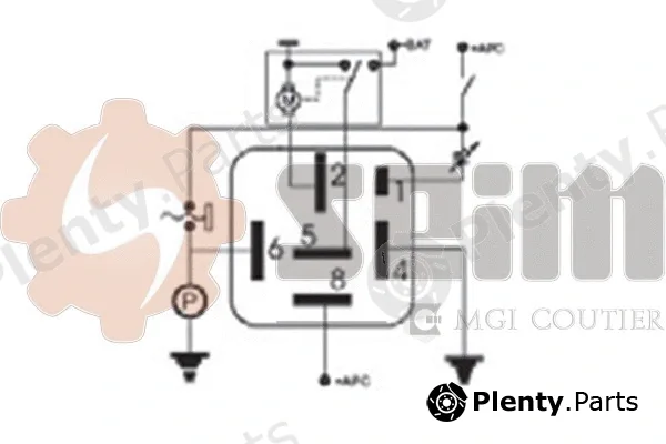 Seim 105370 — Relay, wipe/wash interval