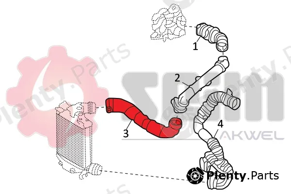 Seim 982129 — Charge Air Hose