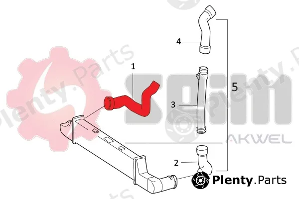 Seim 981858 — Charge Air Hose