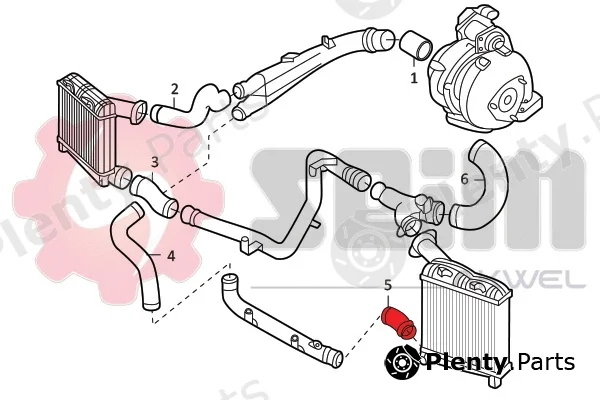 Seim 981986 — Charge Air Hose