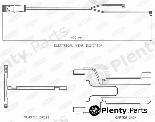 Beral UAI132 — Warning Contact, brake pad wear