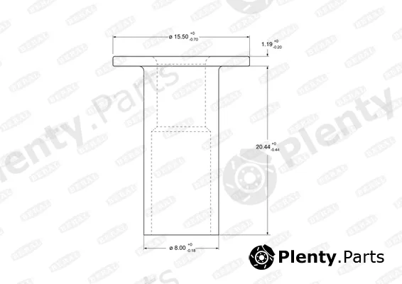 Beral 93060 — Rivet, drum brake lining