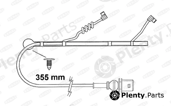 Beral FAI163 — Warning Contact, brake pad wear