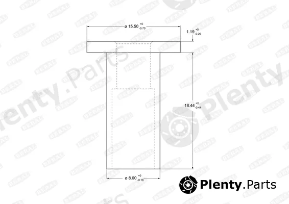 Beral 93059 — Rivet, drum brake lining