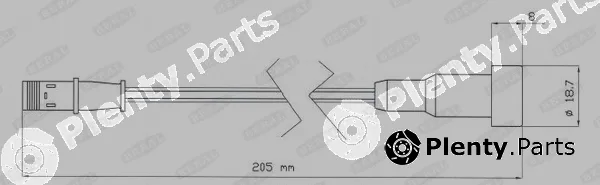 Beral UAI205 — Warning Contact, brake pad wear