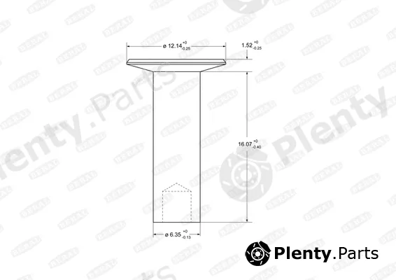 Beral 93685 — Rivet, drum brake lining