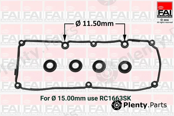 FAI AutoParts RC1662SK — Gasket, cylinder head cover