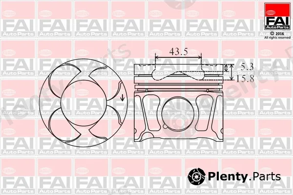 FAI AutoParts PK8-000 — Piston