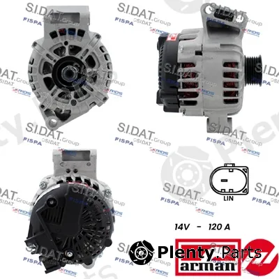 Sidat A12VA0157AS — Alternator ARMAN