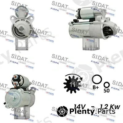 Sidat S12VS0696A2 — Starter