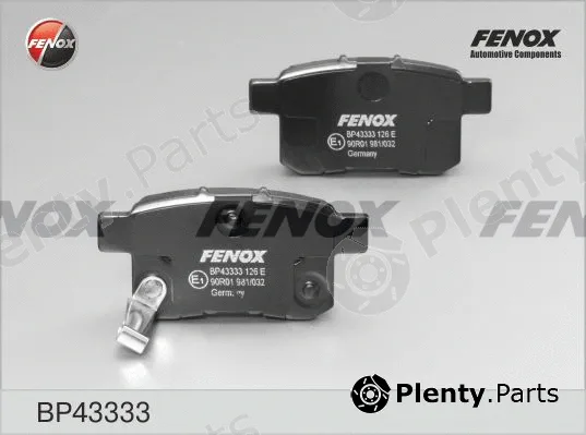 Fenox BP43333 — Brake Pad Set, disc brake
