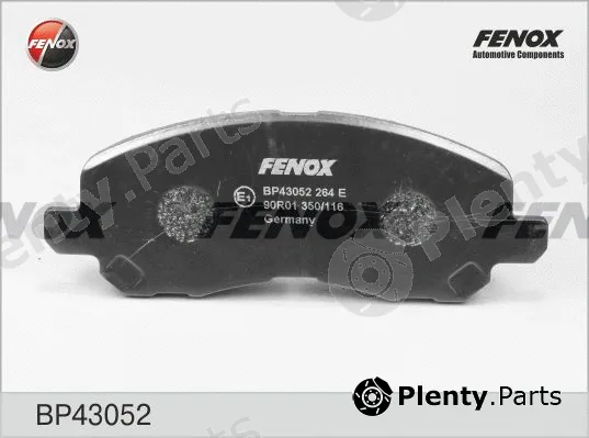 Fenox BP43052 — Brake Pad Set, disc brake