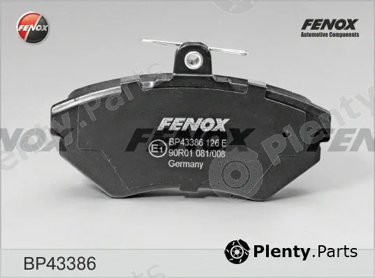 Fenox BP43386 — Brake Pad Set, disc brake