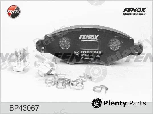 Fenox BP43067 — Brake Pad Set, disc brake
