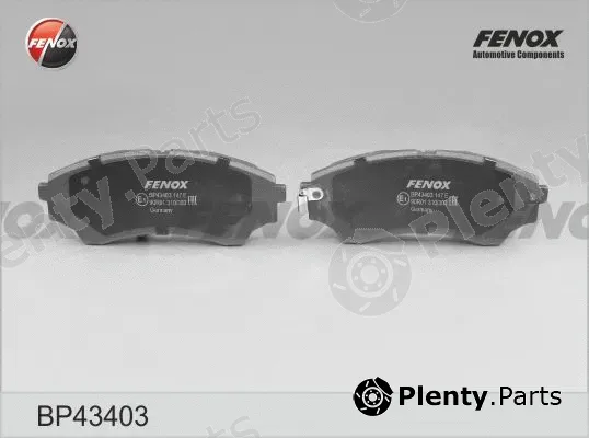 Fenox BP43403 — Brake Pad Set, disc brake