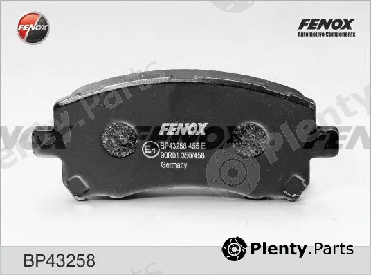 Fenox BP43258 — Brake Pad Set, disc brake