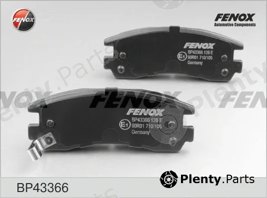 Fenox BP43366 — Brake Pad Set, disc brake