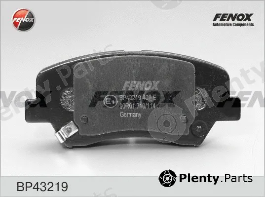 Fenox BP43219 — Brake Pad Set, disc brake