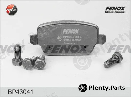 Fenox BP43041 — Brake Pad Set, disc brake
