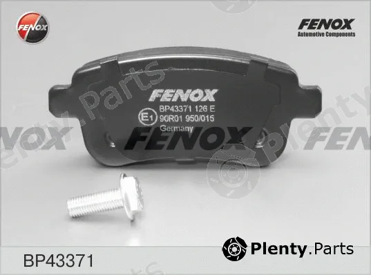 Fenox BP43371 — Brake Pad Set, disc brake