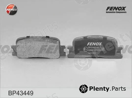 Fenox BP43449 — Brake Pad Set, disc brake