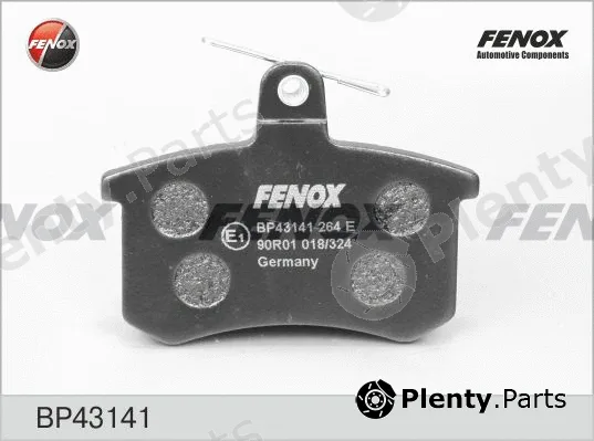 Fenox BP43141 — Brake Pad Set, disc brake