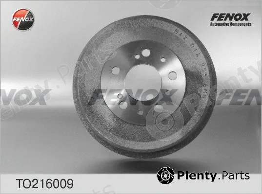 Fenox TO216009 — Brake Drum
