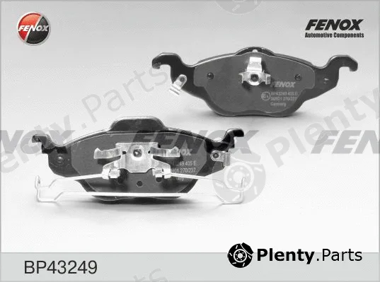 Fenox BP43249 — Brake Pad Set, disc brake