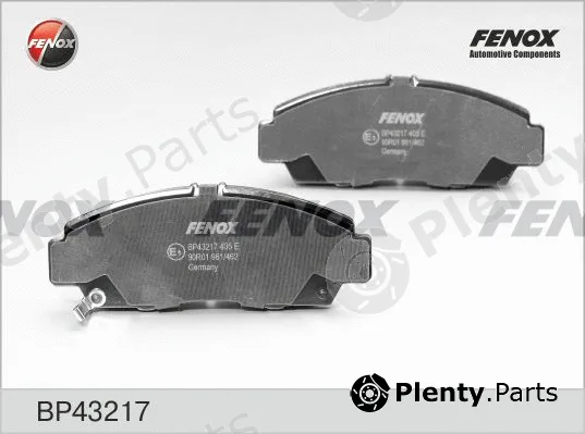 Fenox BP43217 — Brake Pad Set, disc brake