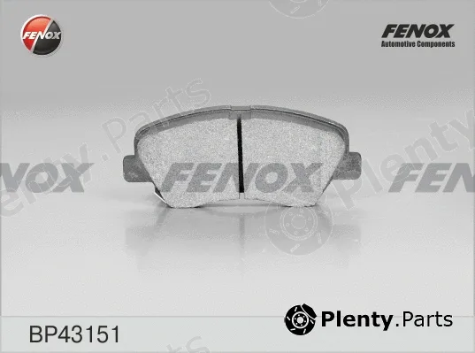 Fenox BP43151 — Brake Pad Set, disc brake