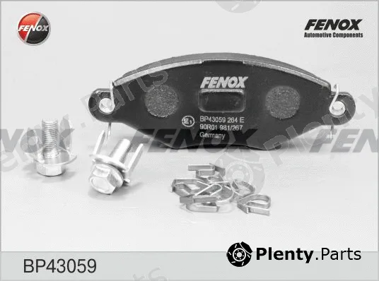 Fenox BP43059 — Brake Pad Set, disc brake