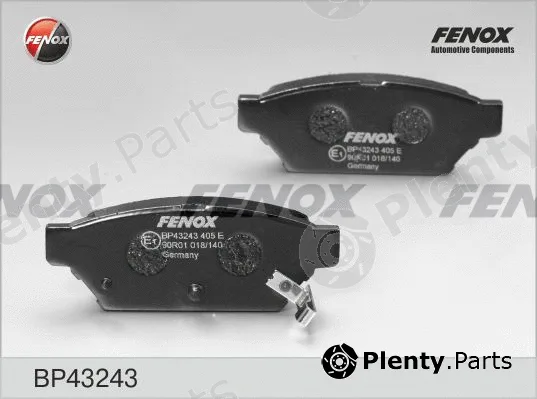 Fenox BP43243 — Brake Pad Set, disc brake