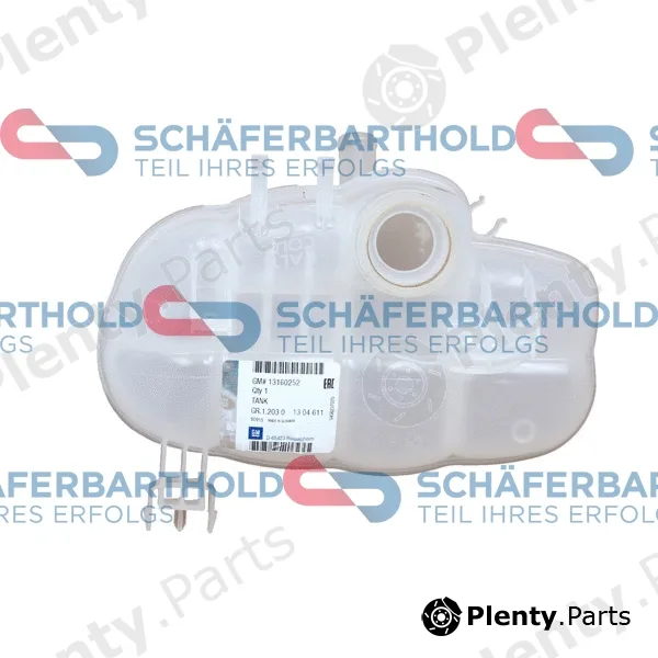 SchaeferbartholdGmbH 310160860111 — Expansion Tank, coolant ORIGINAL OPEL 13160252