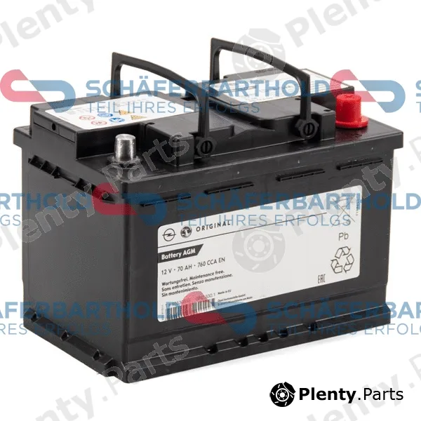 SchaeferbartholdGmbH 415166730111 — Starter Battery ORIGINAL OPEL 95530555