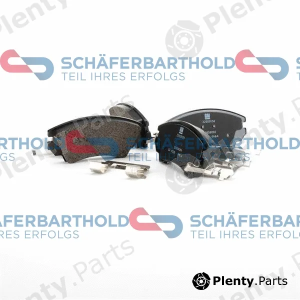 SchaeferbartholdGmbH 315162590111 — Brake Pad Set, disc brake ORIGINAL OPEL 16 808 804 80