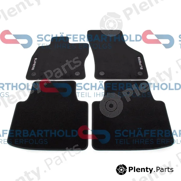 SchaeferbartholdGmbH 106310050111 — Floor Mat Set ORIGINAL SKODA 3V1 061 404 B