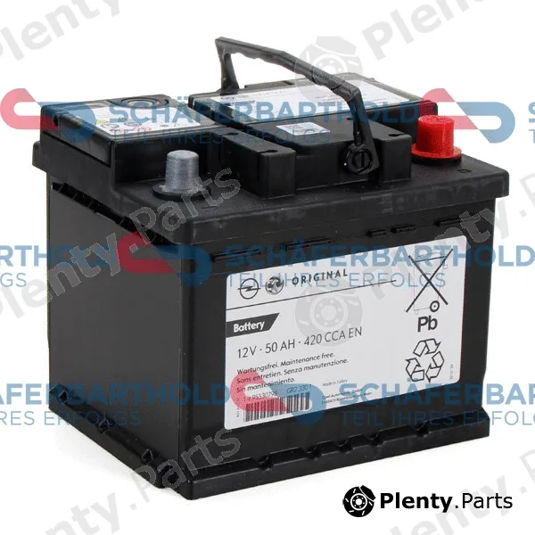 SchaeferbartholdGmbH 415166510111 — Starter Battery ORIGINAL OPEL 95530798