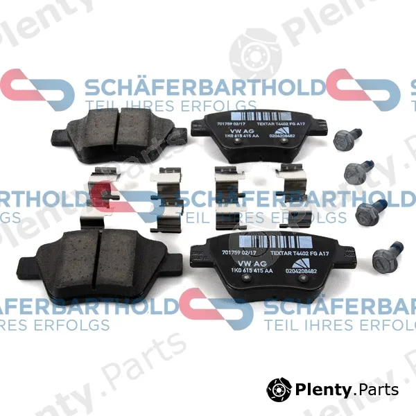 SchaeferbartholdGmbH 315182020111 — Brake Pad Set, disc brake ORIGINAL VW 5K0 698 451 D