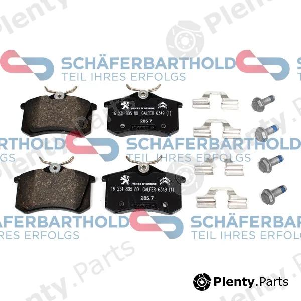 SchaeferbartholdGmbH 315272240111 — Brake Pad Set, disc brake ORIGINAL CITROEN/PEUGEOT 16 682 476 80