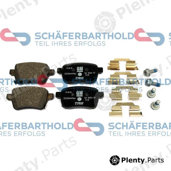 SchaeferbartholdGmbH 315161190111 — Brake Pad Set, disc brake ORIGINAL OPEL 95517078