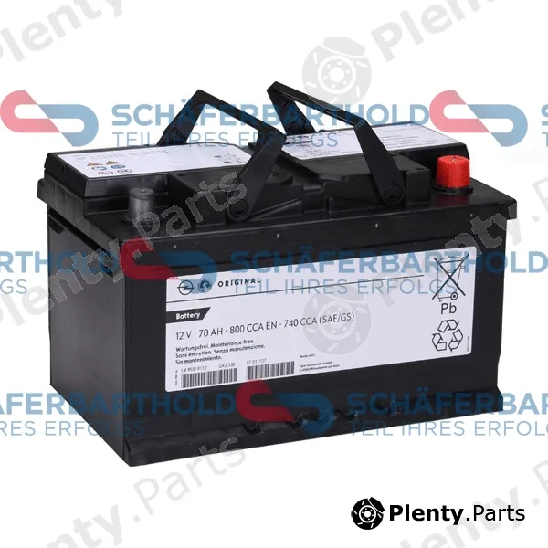 SchaeferbartholdGmbH 415166700111 — Starter Battery ORIGINAL OPEL 95530793