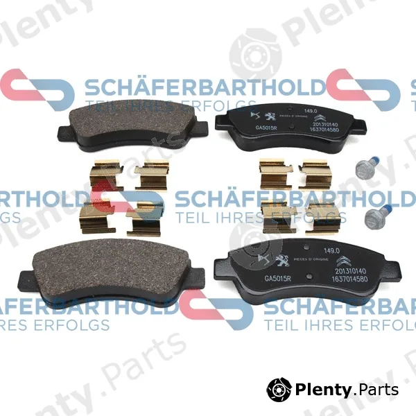 SchaeferbartholdGmbH 315272210111 — Brake Pad Set, disc brake ORIGINAL CITROEN/PEUGEOT 16 461 861 80
