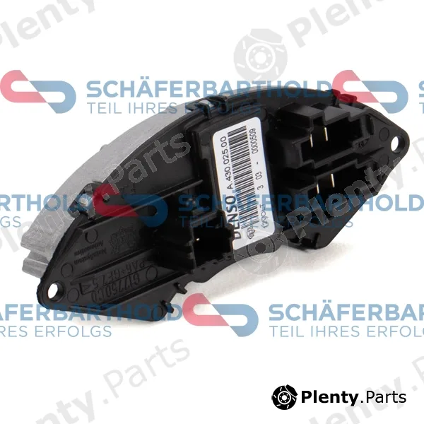 SchaeferbartholdGmbH 411160800111 — Regulator, interior blower ORIGINAL OPEL 13378665