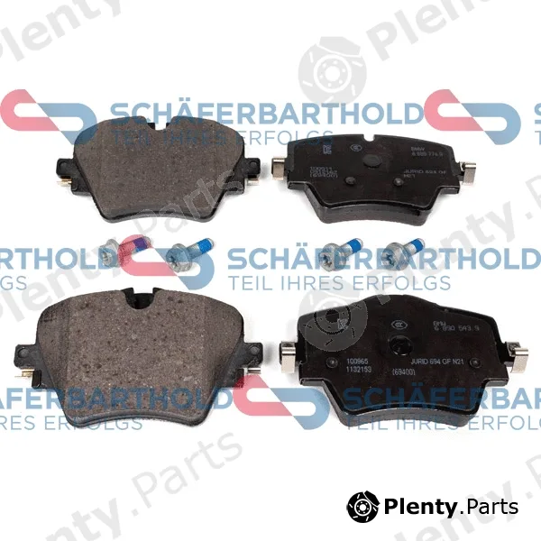 SchaeferbartholdGmbH 315020710111 — Brake Pad Set, disc brake ORIGINAL BMW 34 11 6 890 553